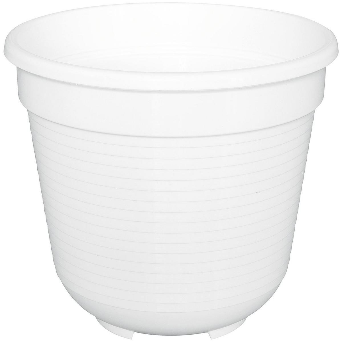 Geli Blumentopf Kunststoff weiß Durchmesser 10 cm