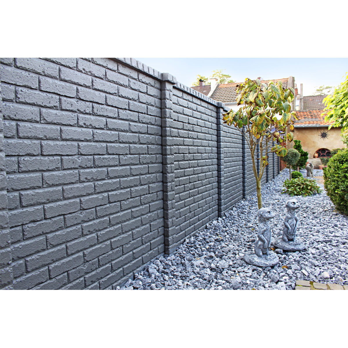 Mittelpfosten Zaunserie Klassik Stein 35 mm Bild 1