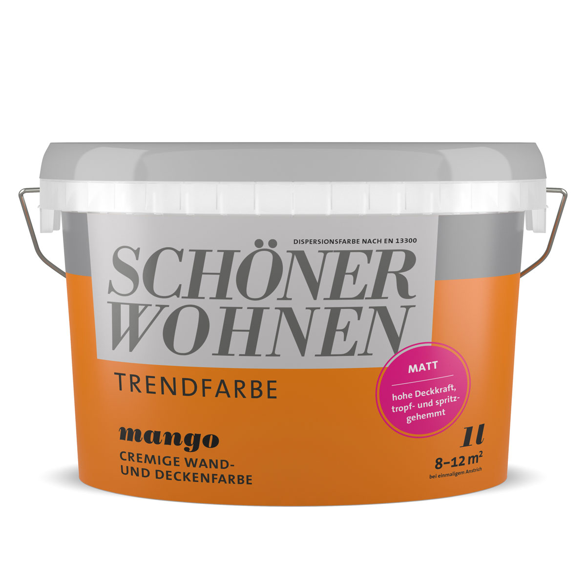 Schöner Wohnen Farbe Trendfarbe Mango Matt 1 L Bild 1
