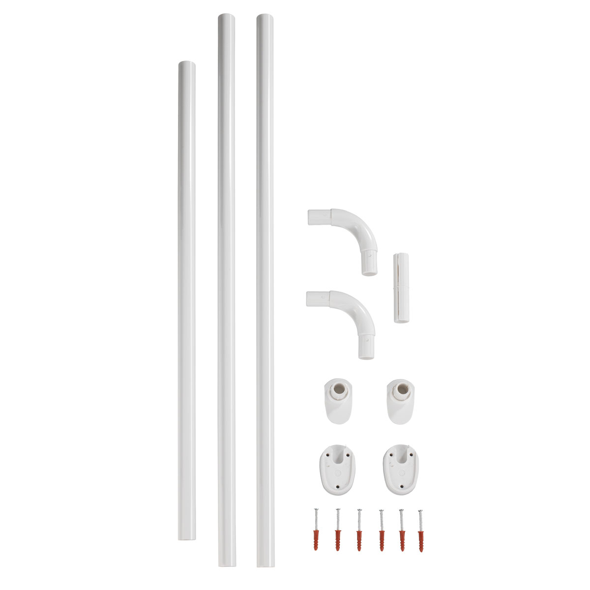 Wenko  Winkelstange Universal extra stark Weiß variabel 25 mm Bild 11