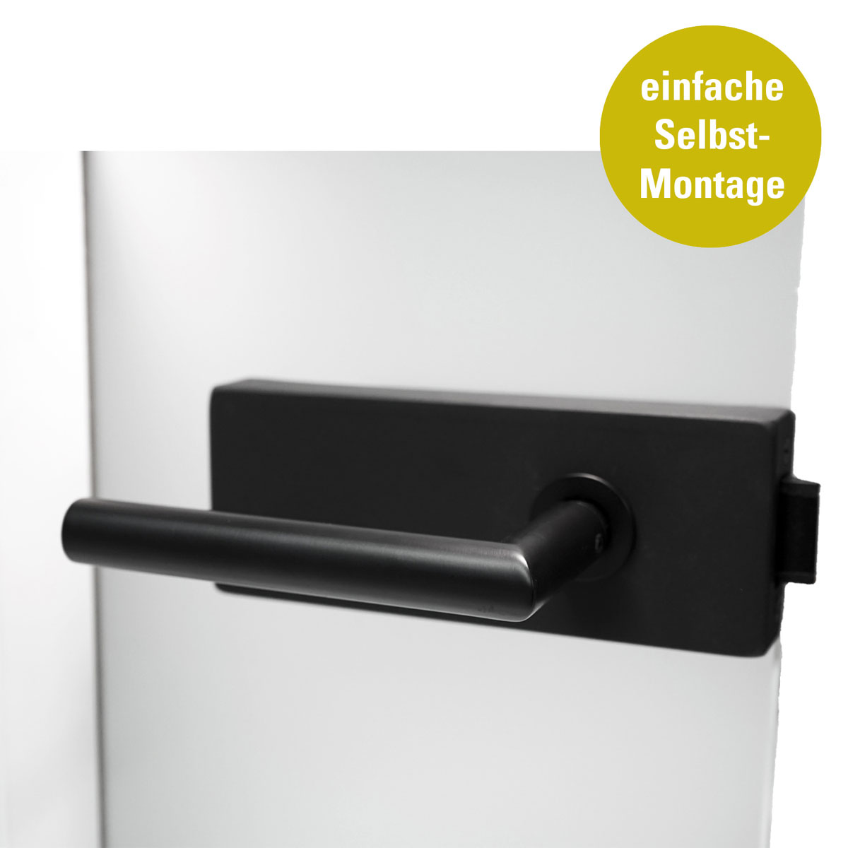 Glastürbeschlagset SKS 61 BLACK 3-teilig Bild 2