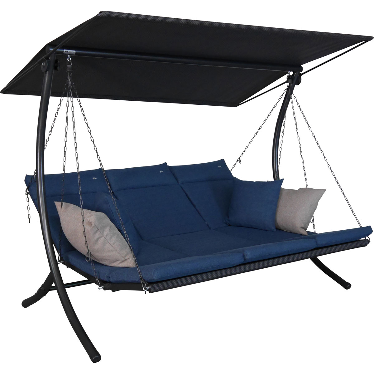 Angerer Freizeitmöbel GmbH Hollywoodschaukel Swing 3-Sitzer Smart denim Bild 1