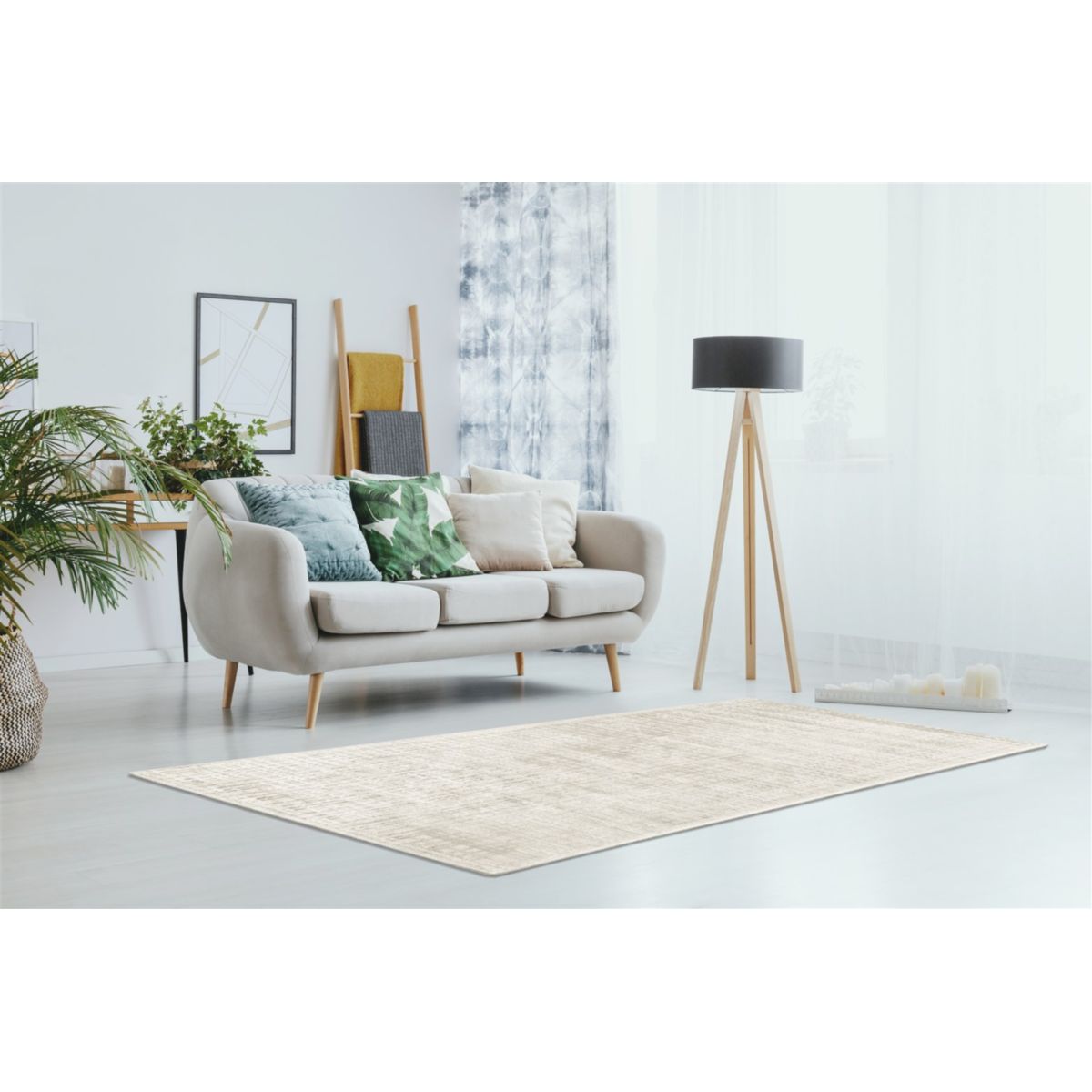 Karma 125 Beige / Silber 80cm x 150cm Bild 2