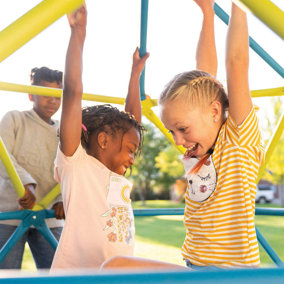 Lifetime Klettergerüst Geodome 238x238x223cm Blau Lime Bild 8