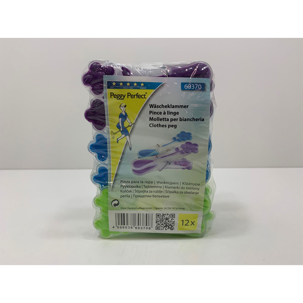 Peggy-Perfect Wäscheklammer Sunflower gummiert