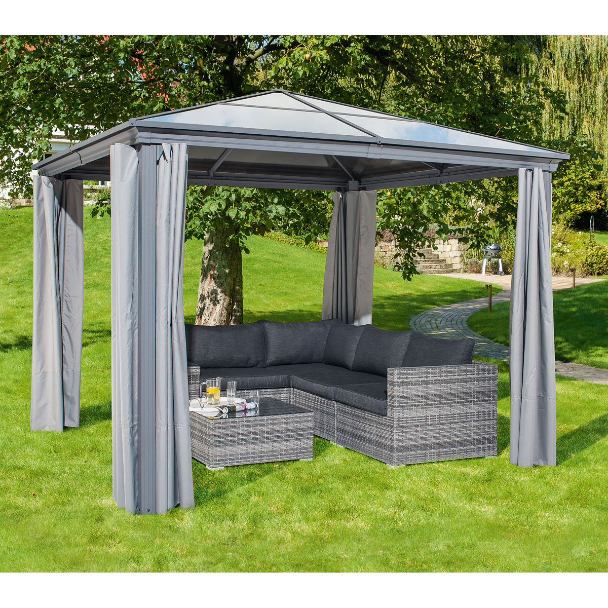 Haveson Pavillon Norderney 3 x 2,7 x 3 m Bild 8