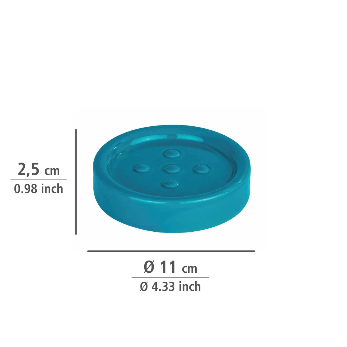Wenko Seifenablage Polaris petrol Bild 4