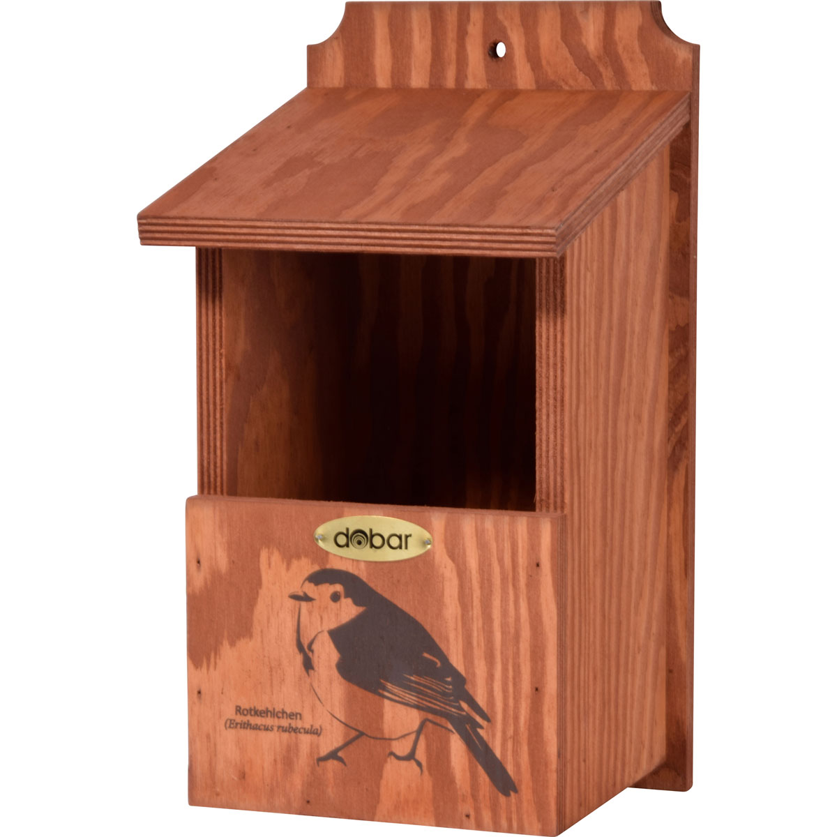 dobar Nistkasten Rotkehlchen 17 x 18 x 32 cm braun