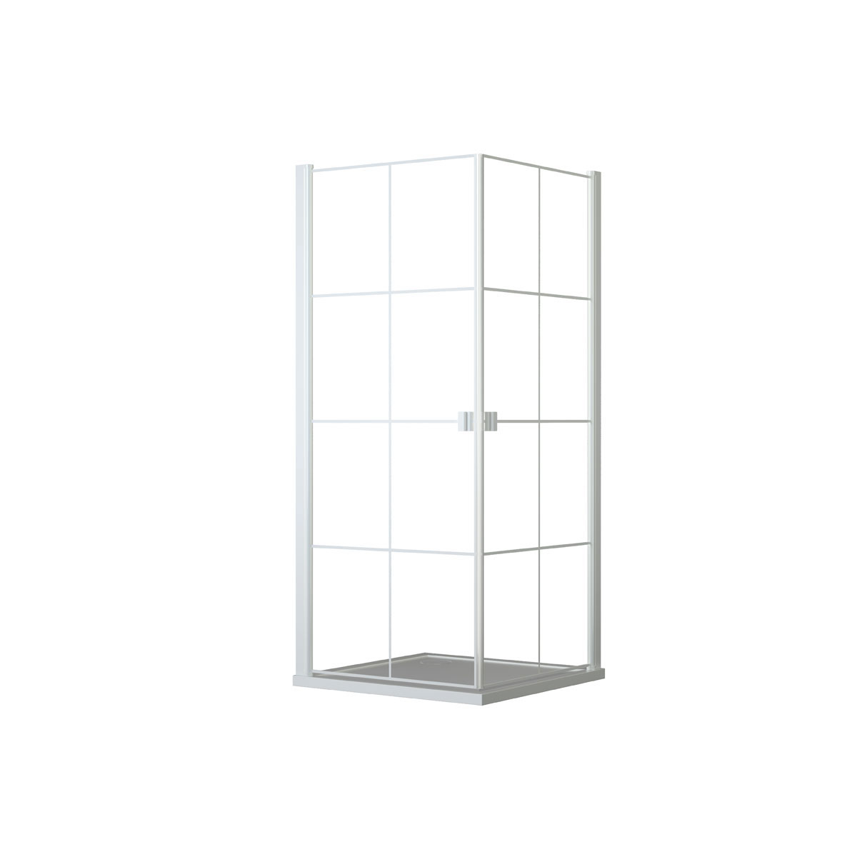 Aurlane Glasdusche White Galaxy eckig 90 x 200 x 90 cm Bild 1