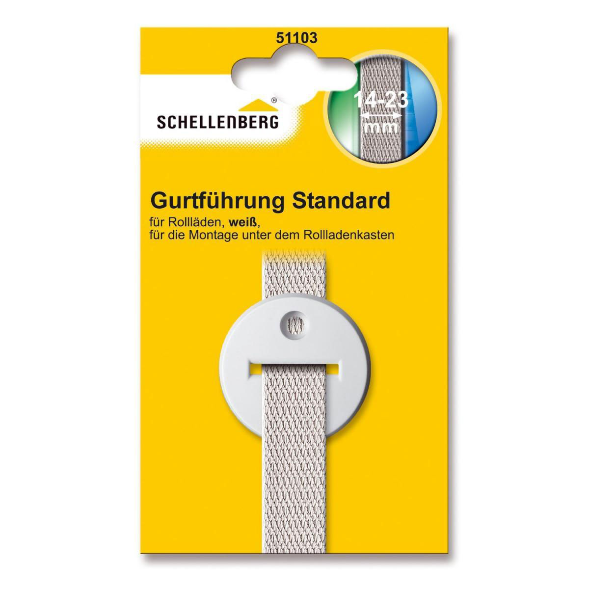 Schellenberg Gurtführung rund für 14-23 mm Gurtband weiß Bild 2