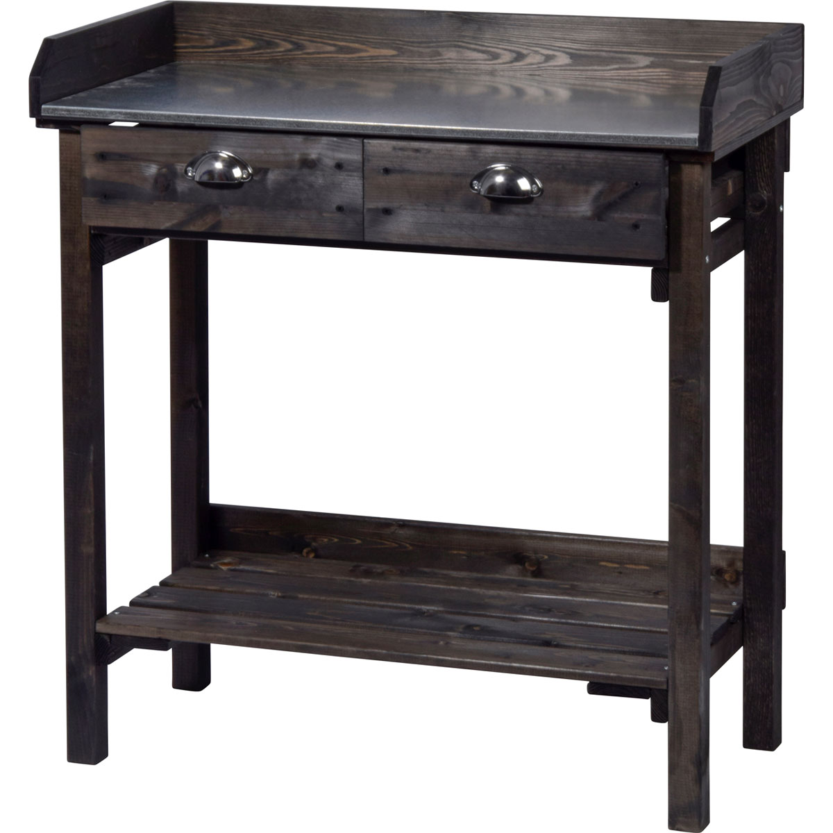 dobar Pflanztisch 79 x 90 x 39 cm schwarz