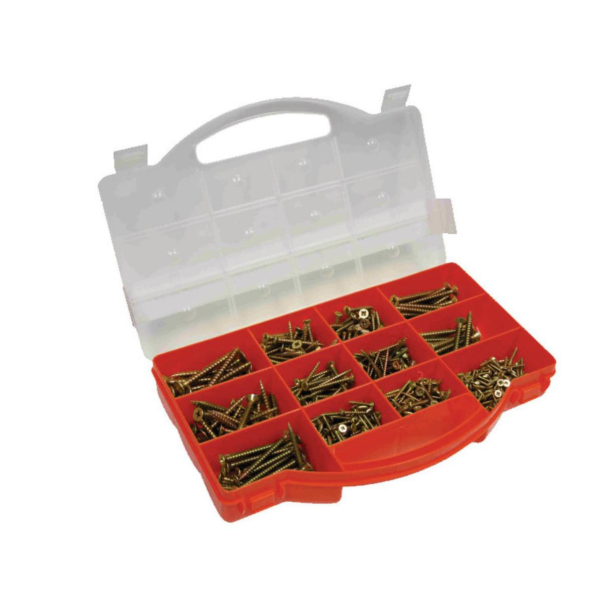 Connex Universalschrauben Sortimentskasten PZ 900 teilig 