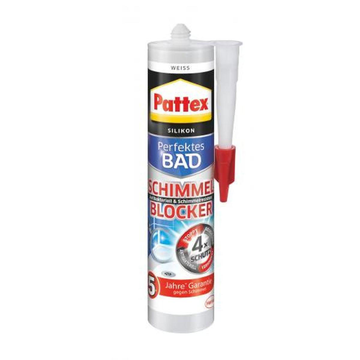 Pattex Sanitärsilikon Perfektes Bad Schimmelblocker Aktiv Silikon Manhattan 300 ml Bild 1