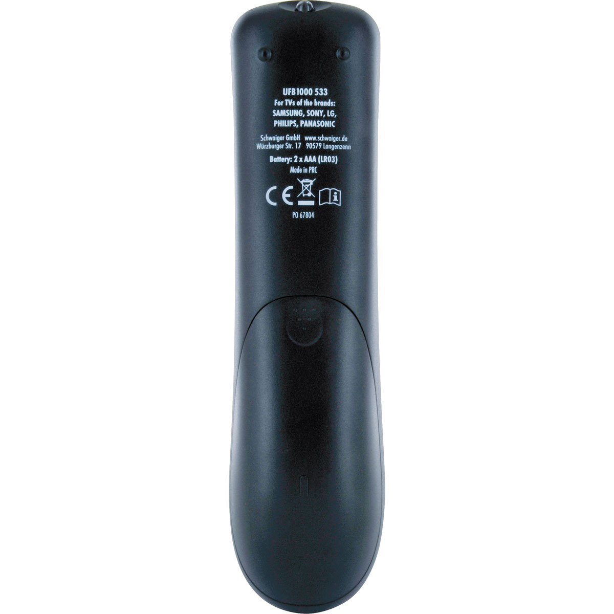 Schwaiger  Universalfernbedienung Comfort 2in1 schwarz Bild 5