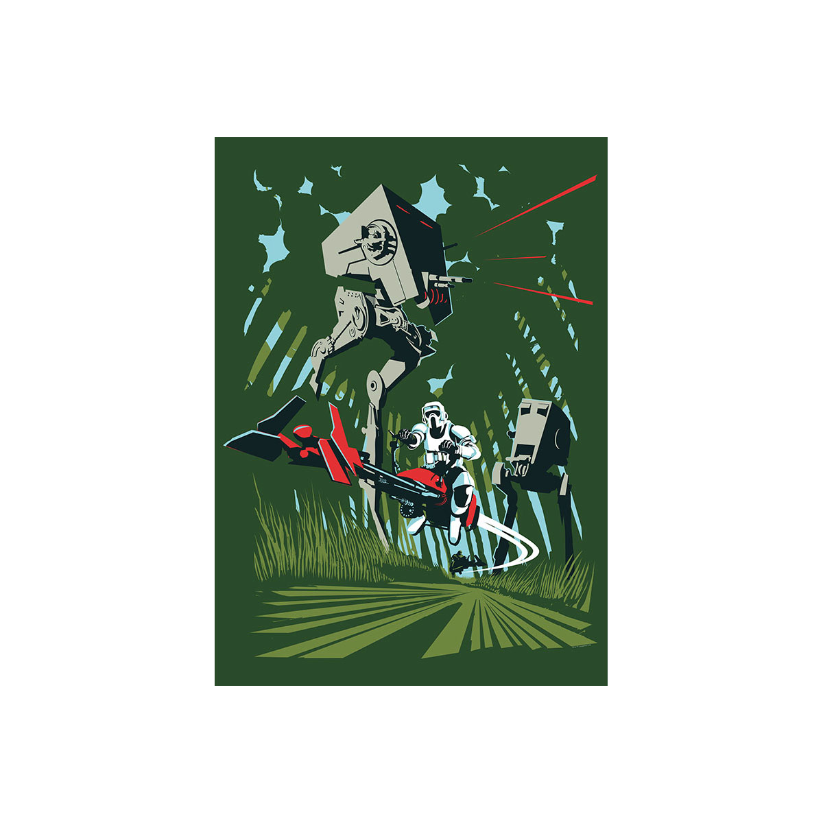 Komar  Wandbild Star Wars Classic Vector Endor 50x70 cm Bild 2