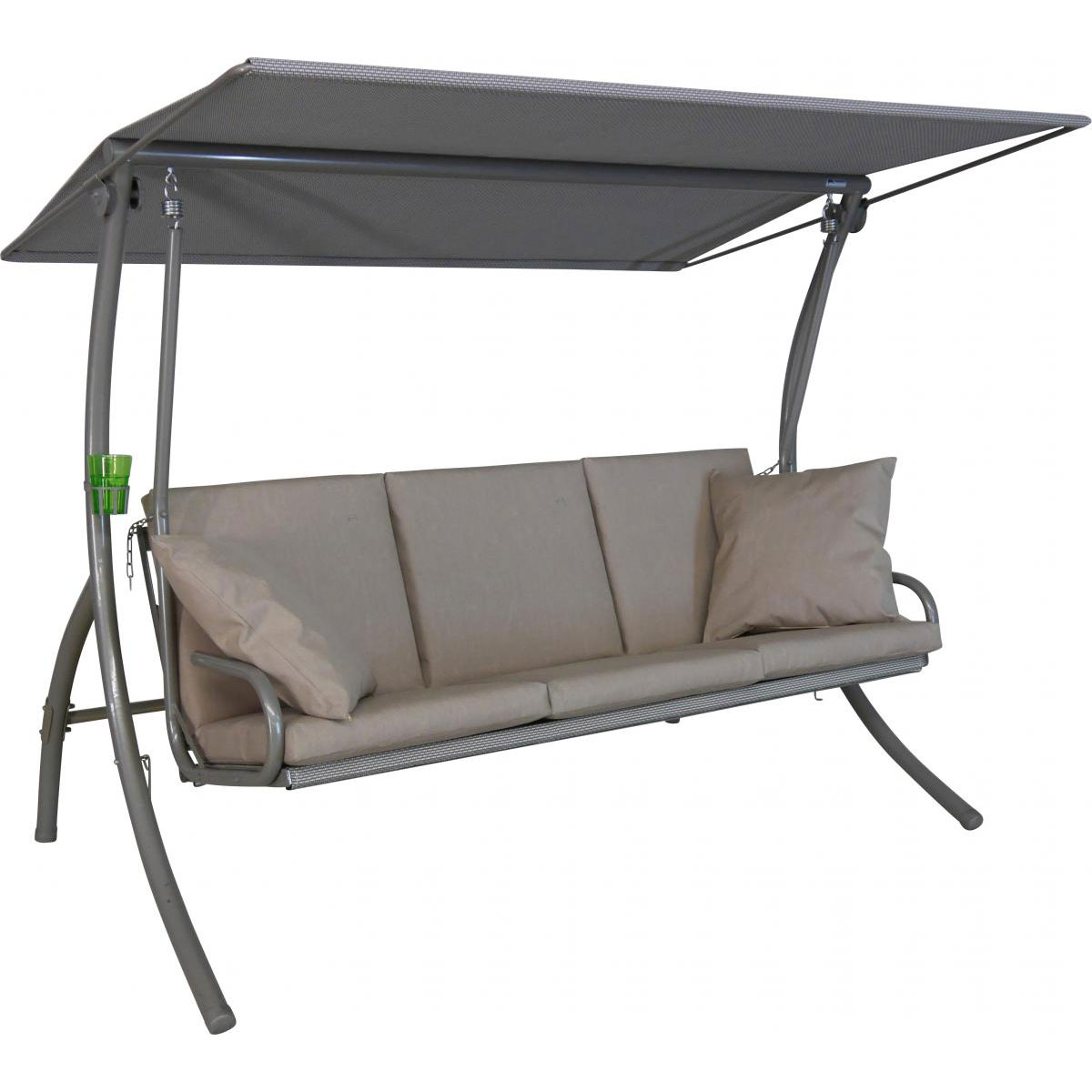 Angerer Freizeitmöbel GmbH Hollywoodschaukel 3-Sitzer Elegance Sun Taupe  Bild 1