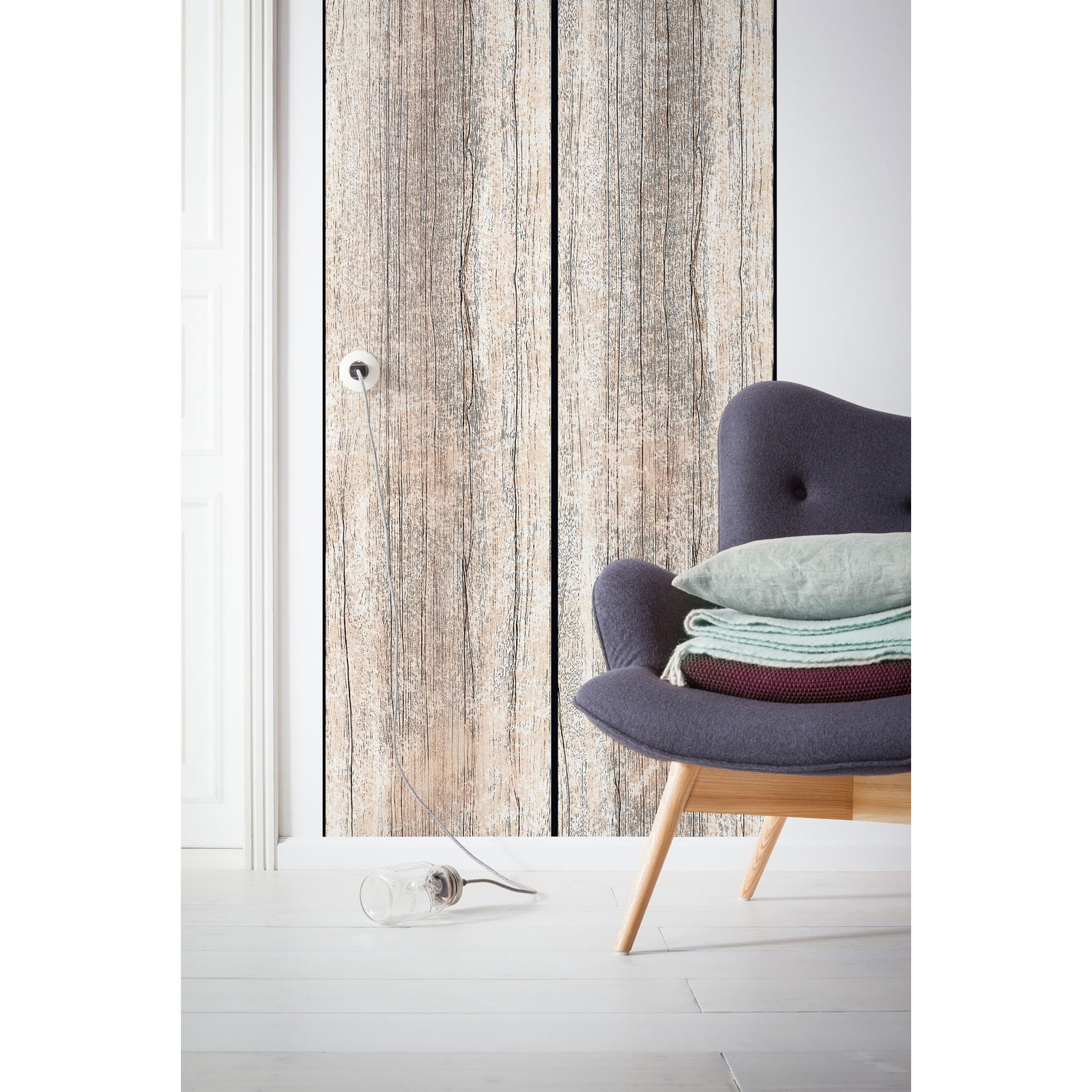 Komar  Vlies Fototapete Vintage Rose Panel 100x250 cm