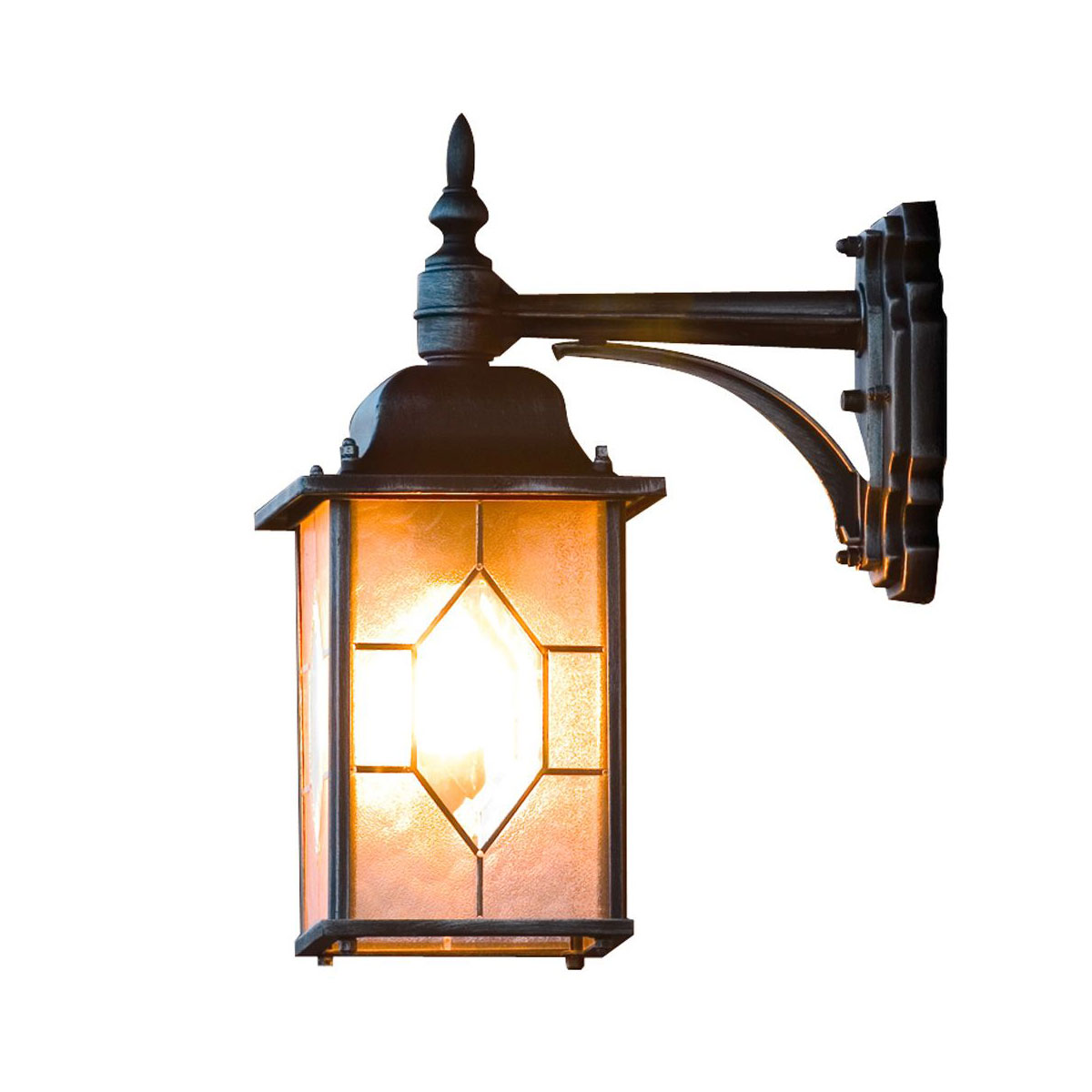 Konstsmide LED-Außenwandleuchte Milano schwarz