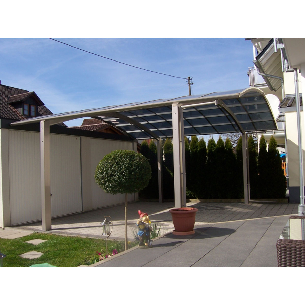 Ximax Carport Alu Portoforte 80 M-Ausführung Mattbraun Bild 4