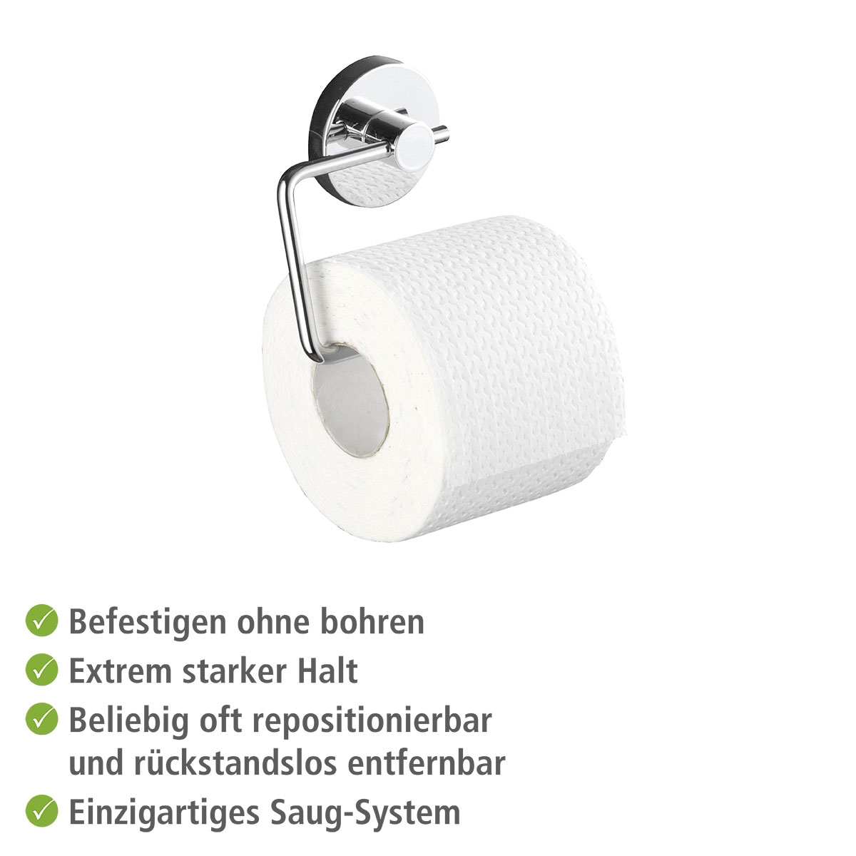 Wenko Vacuum-Loc Toilettenpapierhalter Milazzo Bild 4