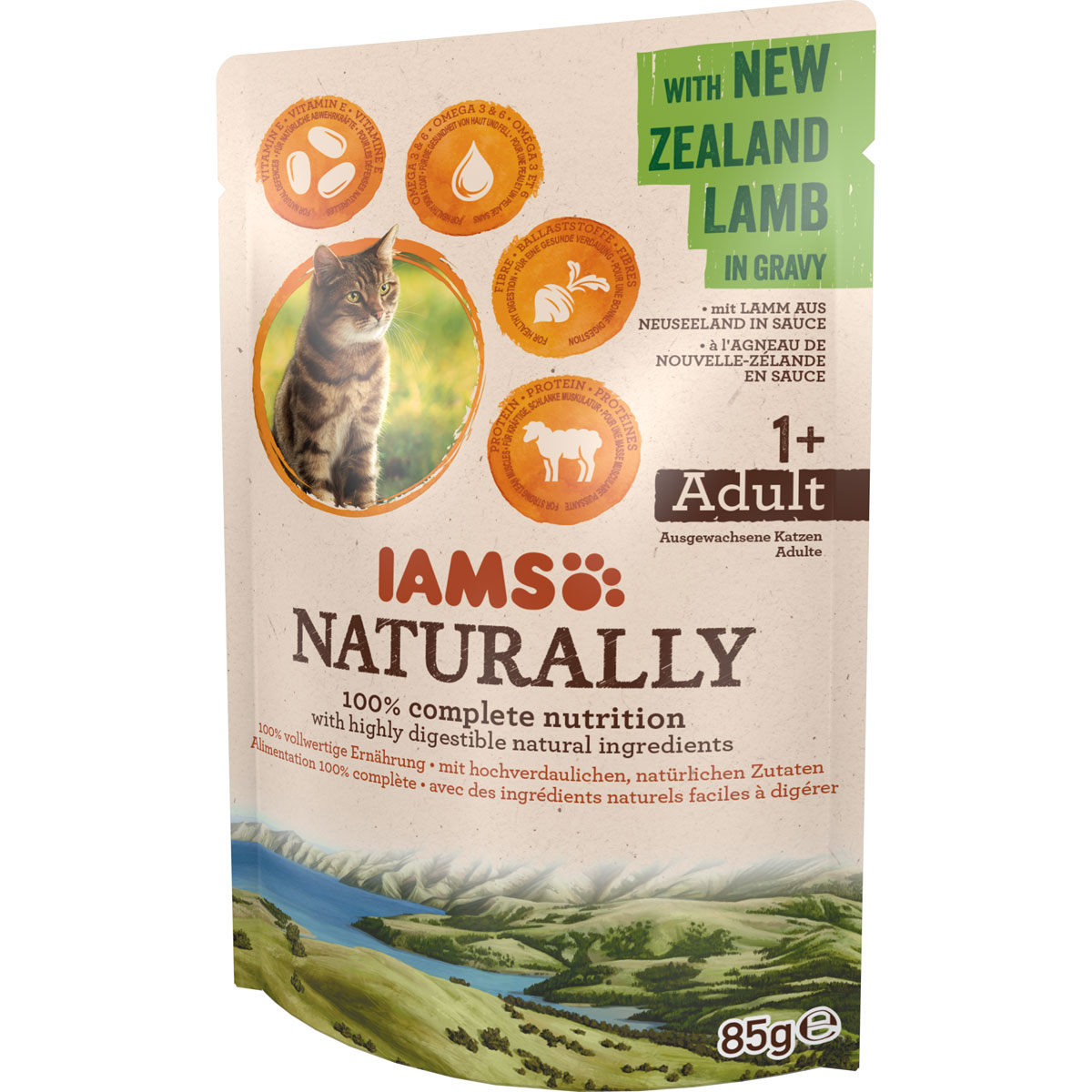 IAMS Nassfutter Naturally Katze Erwachsen Lamm 85 g