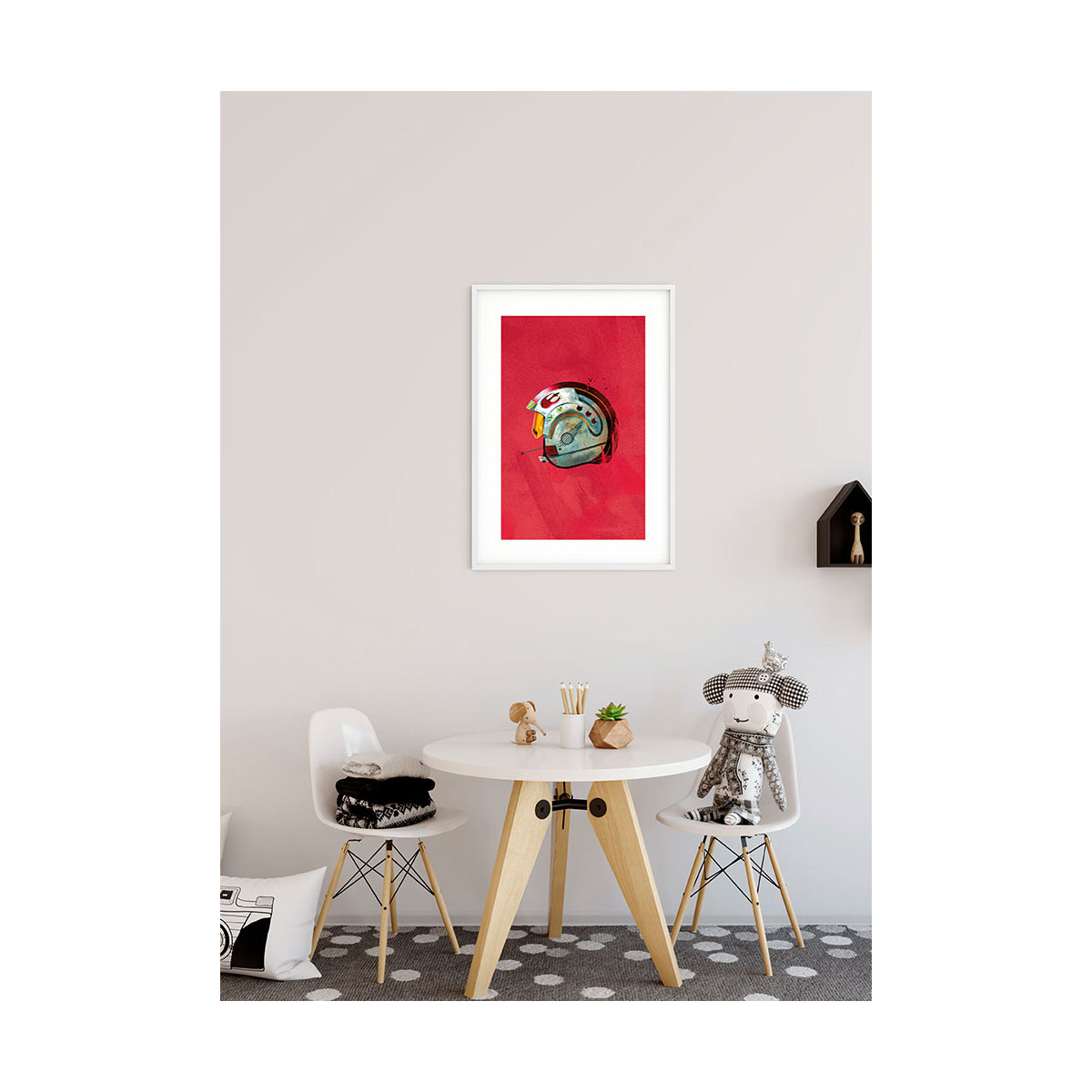 Komar  Wandbild Star Wars Classic Helmets Rebel Pilot 40x50 cm Bild 4