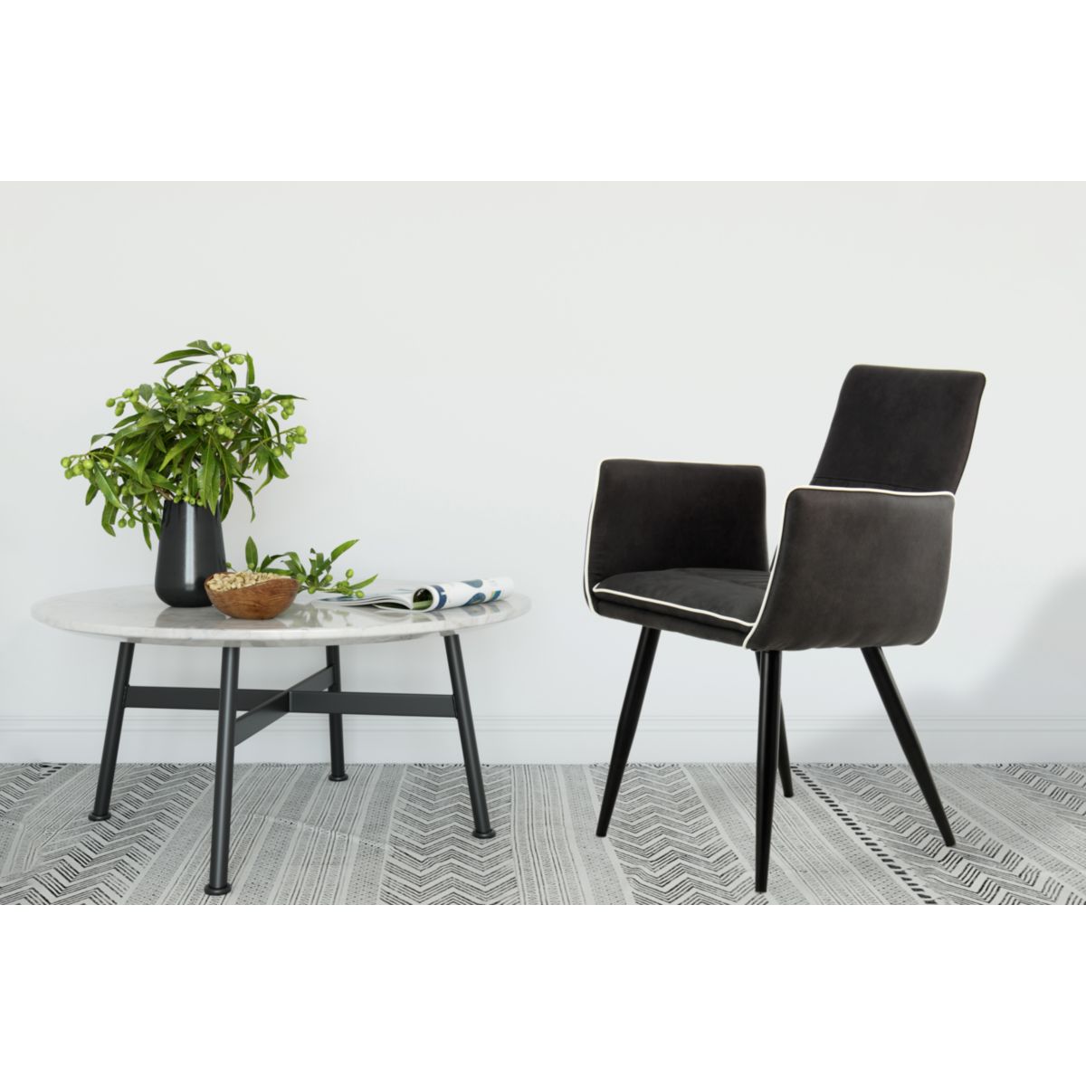 Stuhl Penelope 110 2er-Set schwarz Bild 5