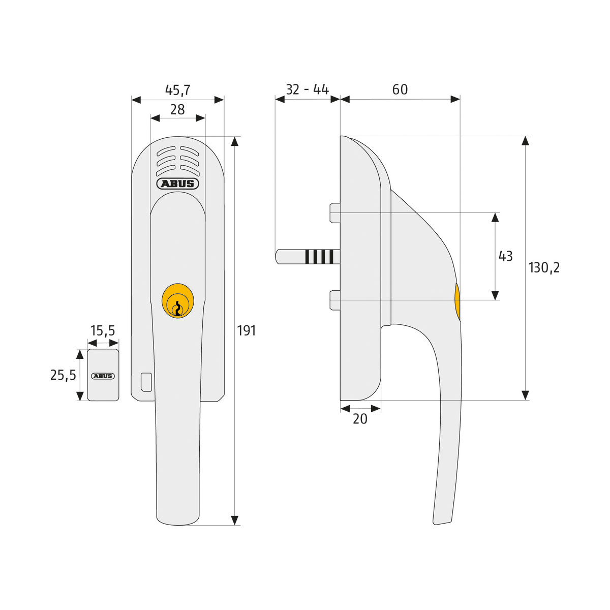 Abus Fenstergriff mit Alarm FG300A Bild 2