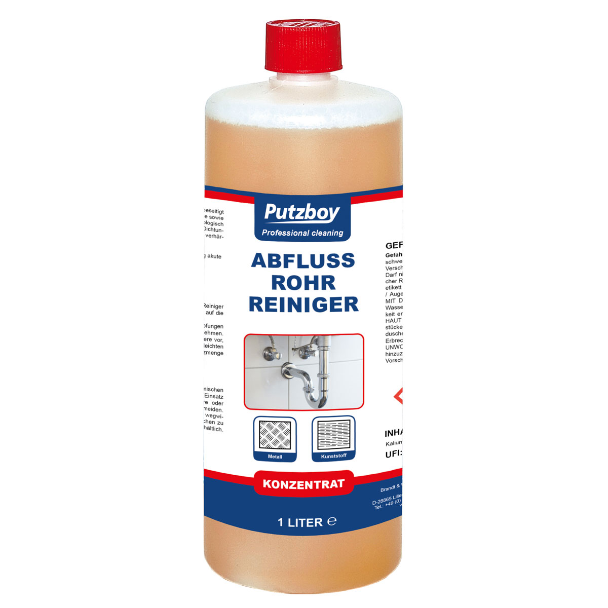 Abfluss Rohr Reiniger 1 l Bild 1