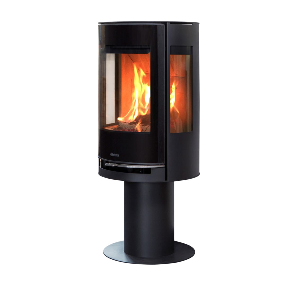 Kaminofen Aduro 9.3 Lux mit Aduro Tronic, Externe Luftzufuhr Möglichkeit, Glasfront, Schwarz
