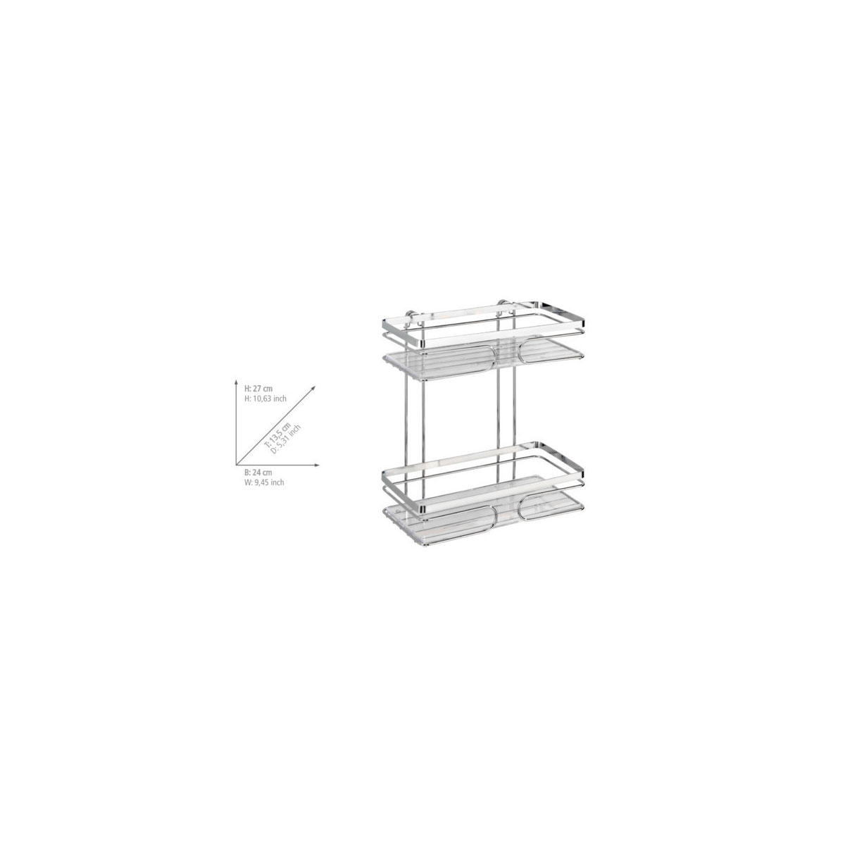 Wenko Wandregal Premium 2 Etagen Bild 5