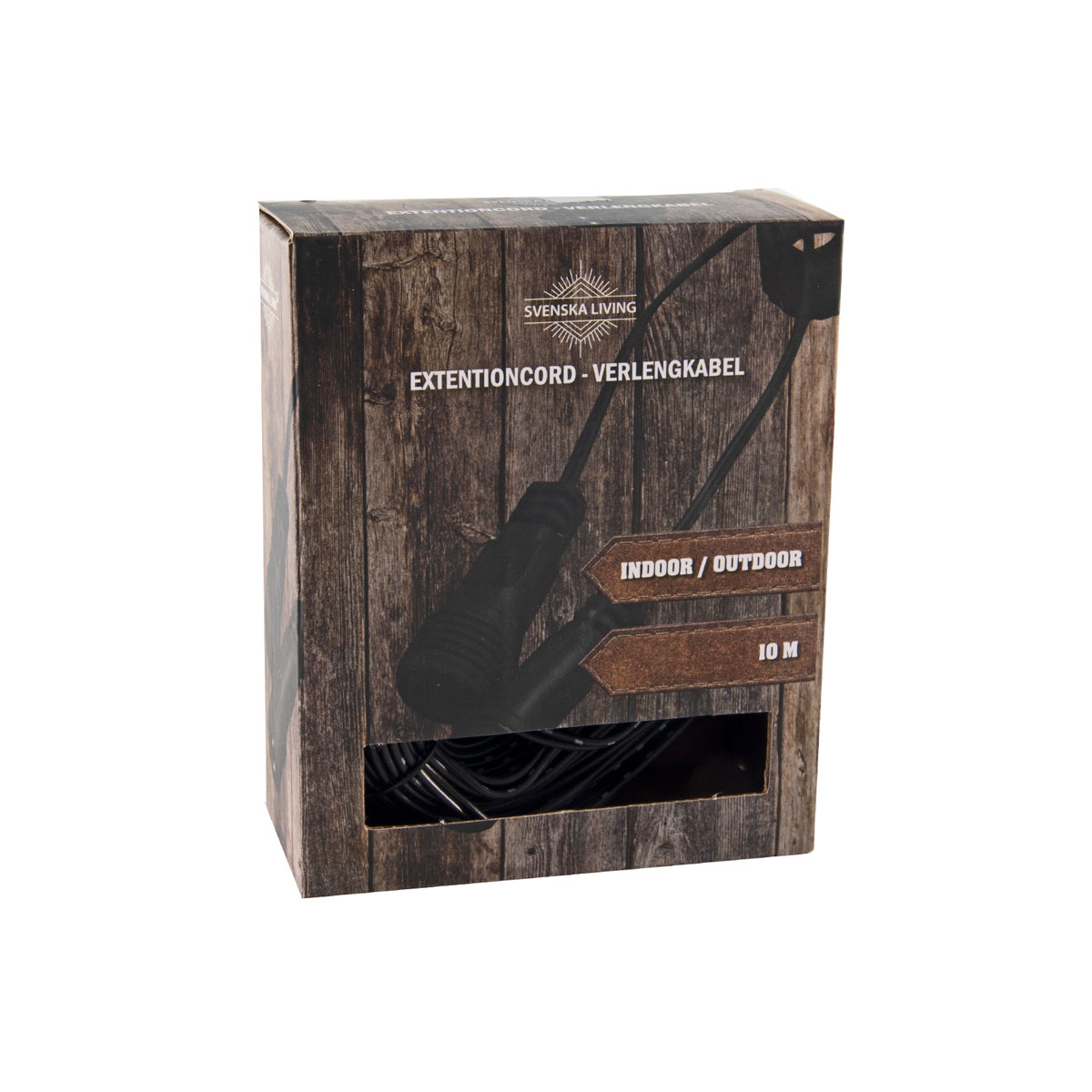 Verlängerungskabel 10 Meter Farbe Schwarz für den Außenbereich