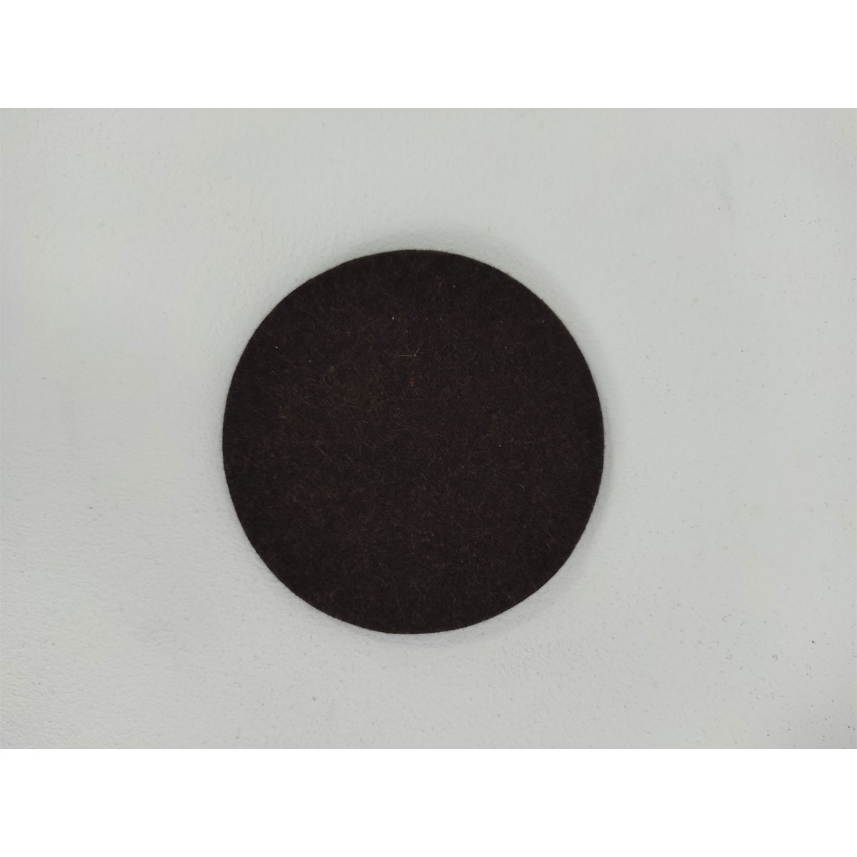 Untersetzer Filz Durchmesser 10 cm dunkelbraun