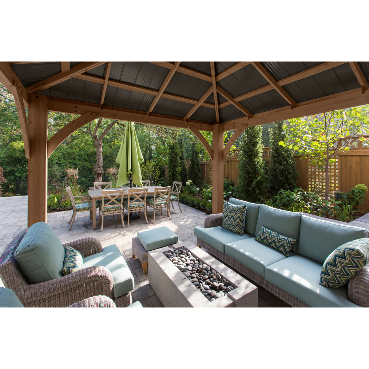 Westmann Pavillon Devon 1212 365,76x365,76x320,04cm Natur Bild 6