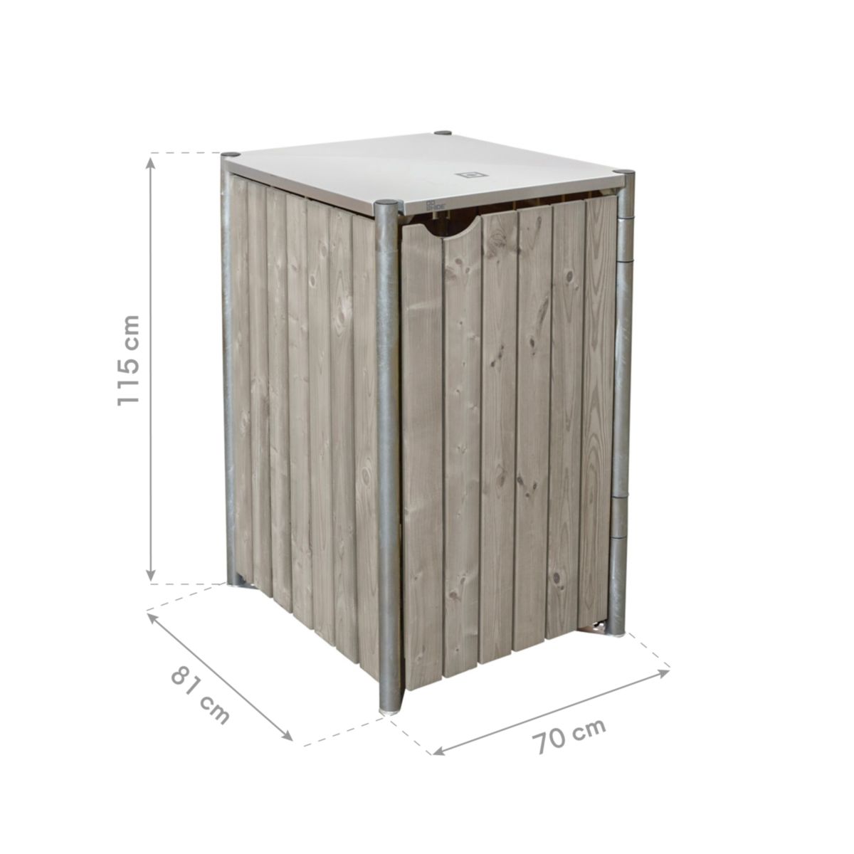 Mülltonnenbox Hide 1x 240 L 81x70x115 cm Bild 9
