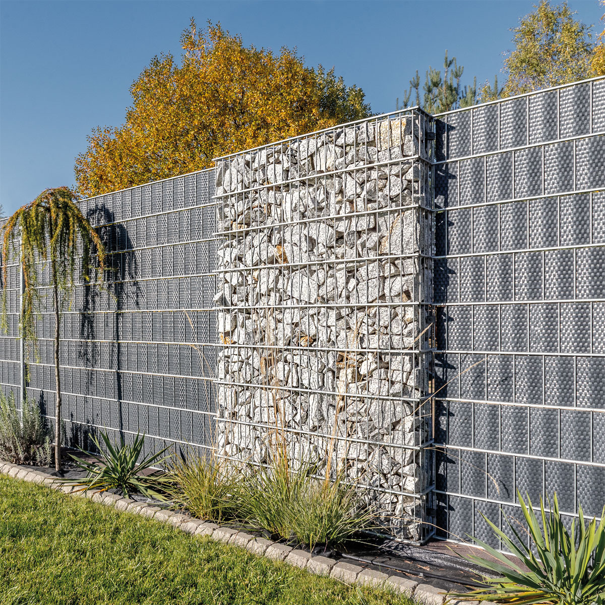 Wilk Gabionen-Zaun 120 x 180 x 25 cm Bild 2