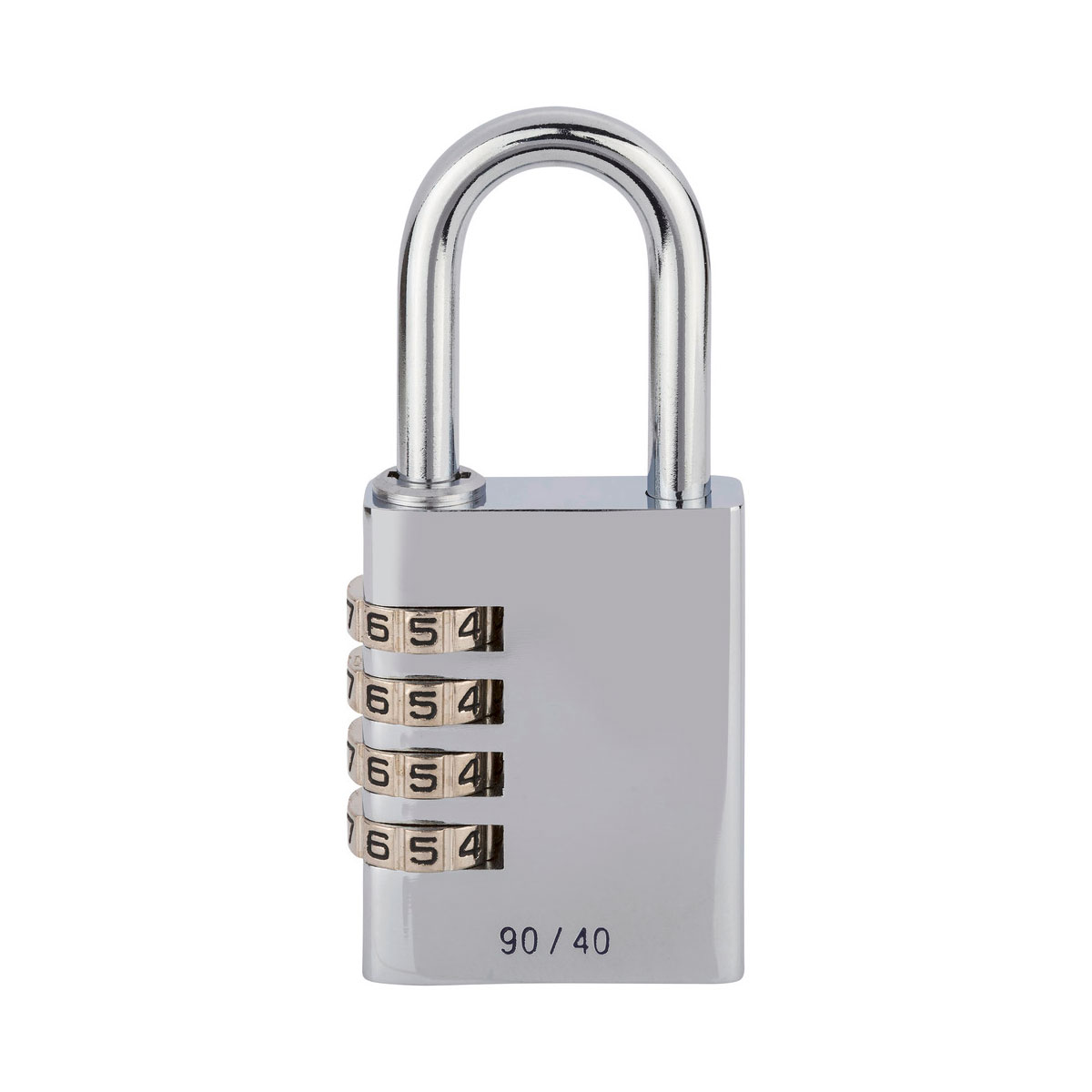 Burg Wächter Zahlen-Vorhängeschloss Combi 90 40 Chromo 39,8 x 90,2 x 15,7 mm Bild 2