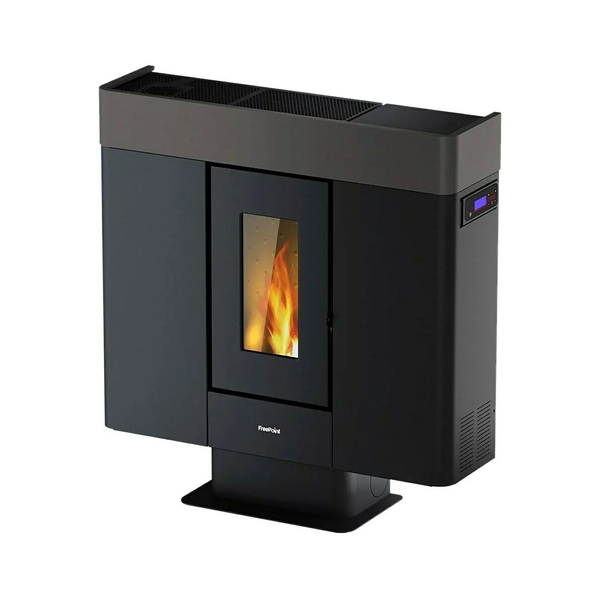 FreePoint Pelletofen Moon 3-10 kW, Schwarz