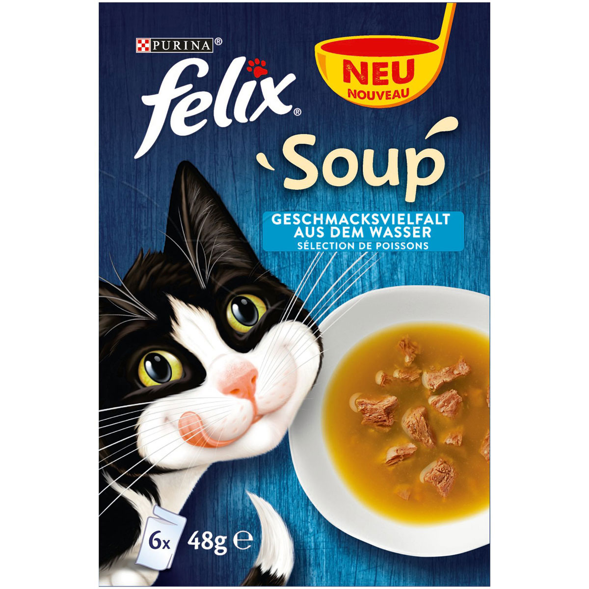 Felix Soup Geschmacksvielfalt aus dem Wasser 6 x 48g