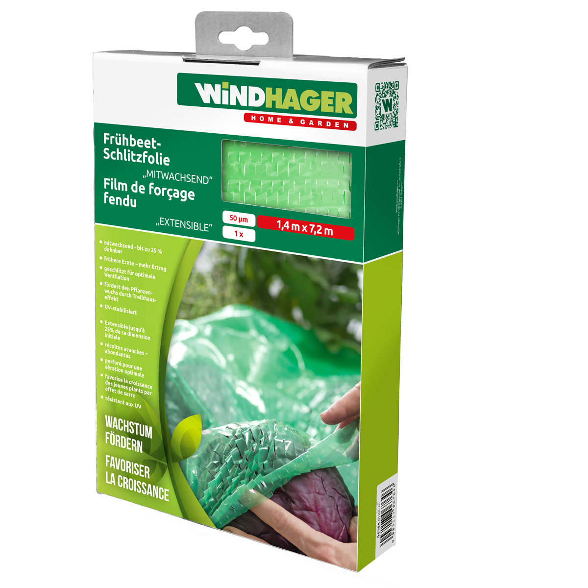Windhager Frühbeet-Schlitzfolie mitwachsend 1,4 x 7,2m Bild 2