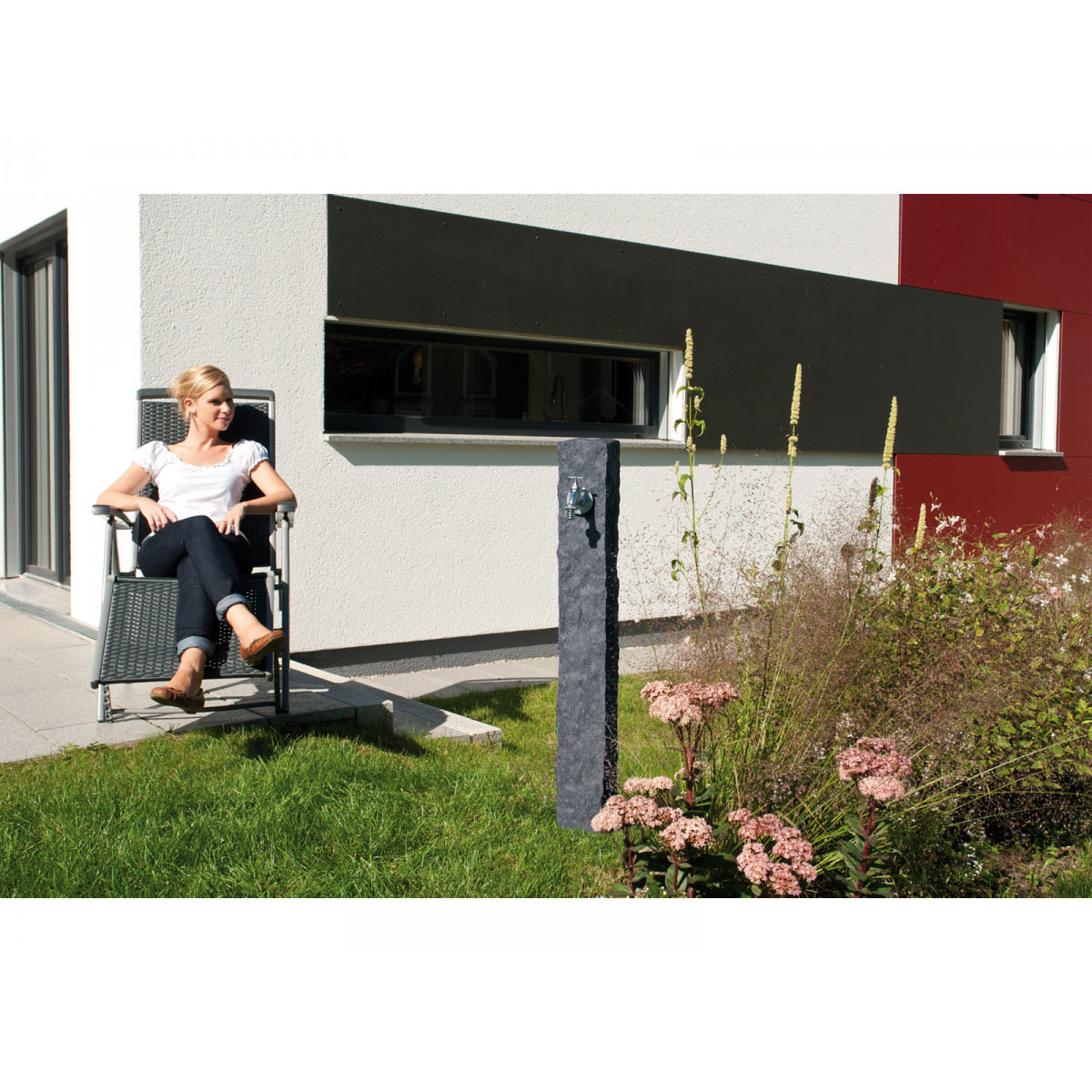 Garantia Wasserzapfstelle Granit grau Bild 2