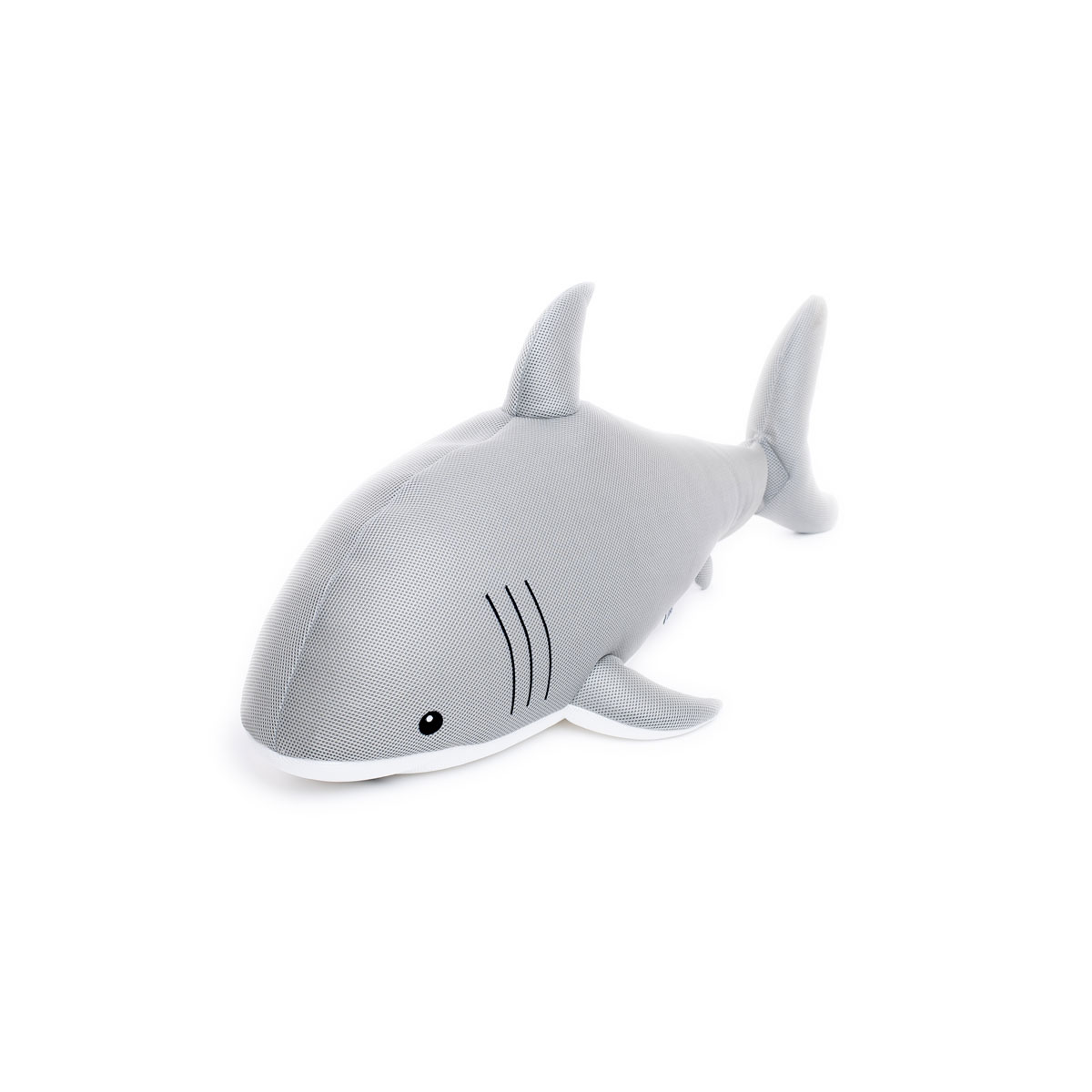 Westmann Sitzsack & Schwimmtier Hai 111x45x38cm Hellgrau Bild 1