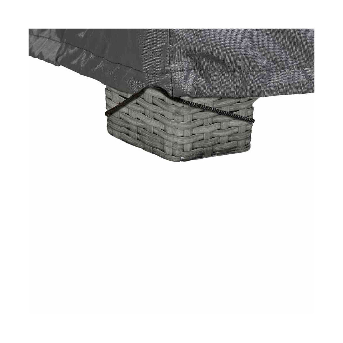 AeroCover Schutzhülle für L-förmige Lounge-Sets 270 x 270 x 100 x 70 cm anthrazit Bild 5