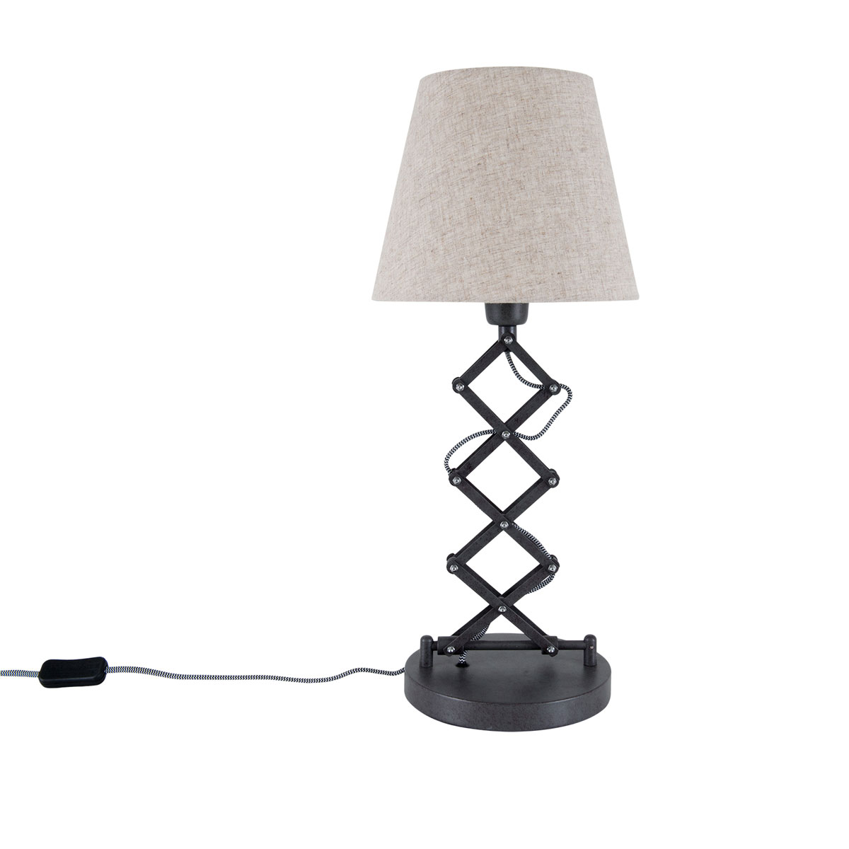 näve  Tischleuchte Adrienne natur Textil Bild 1