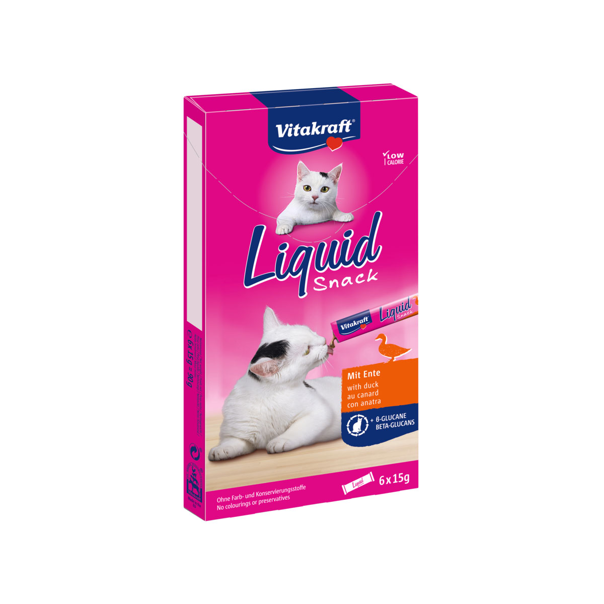 Vitakraft Liqiud Snack Cat Ente+Beta-Glucane