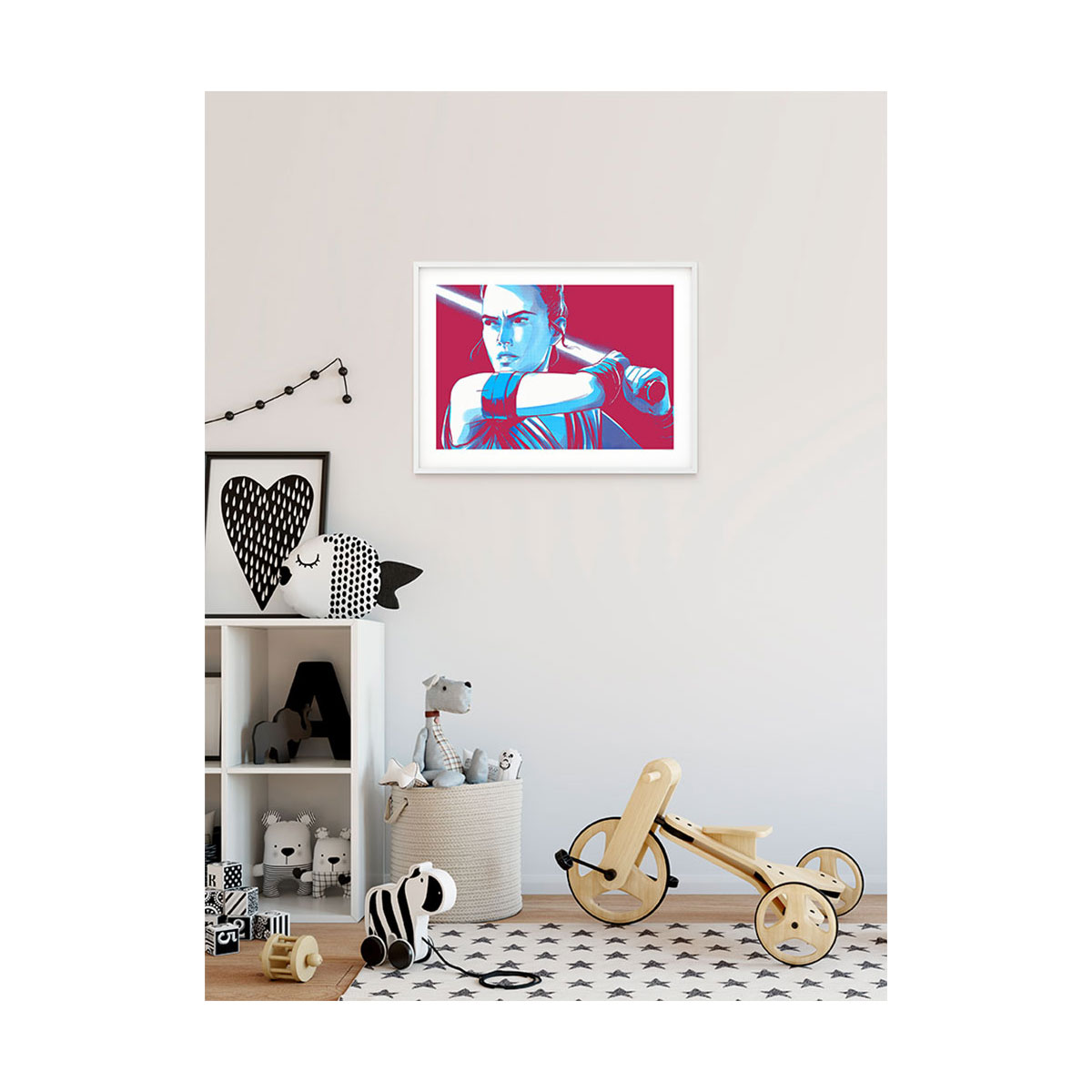 Komar  Wandbild Star Wars Faces Rey 70x50 cm Bild 4