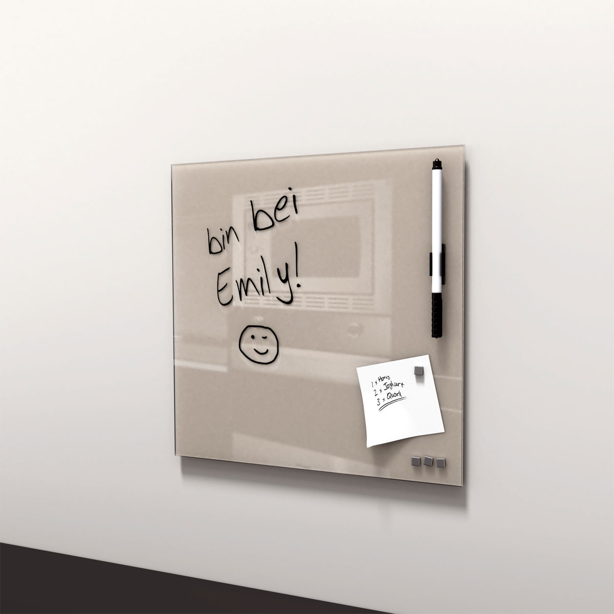 Memo-Art beige 30 x 30 cm Memoboard Bild 1