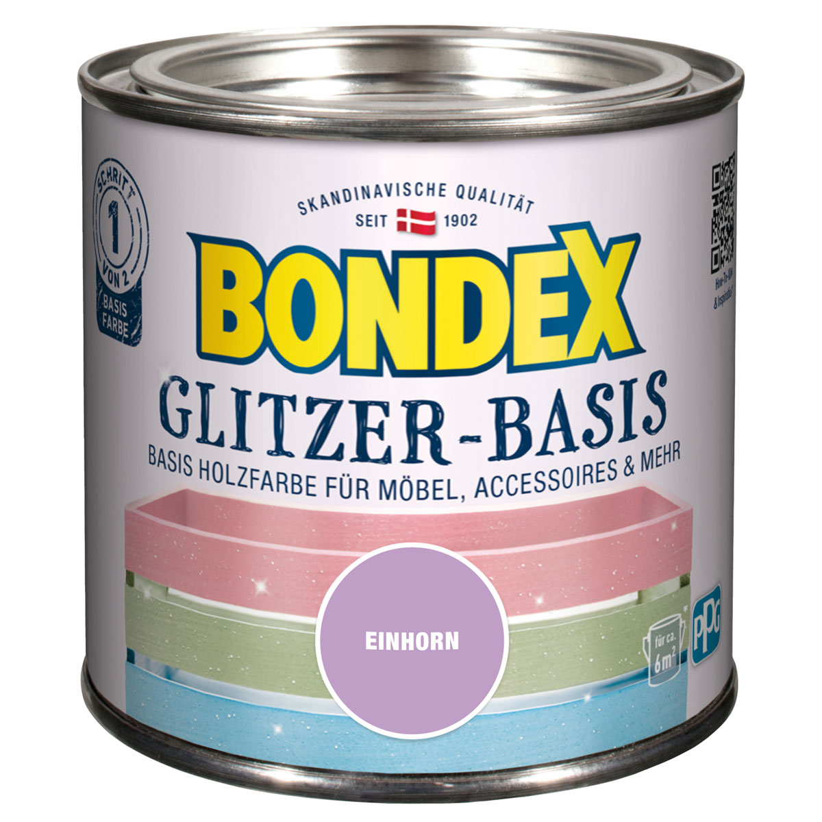 Bondex Glitzer-Basis Einhorn 500 ml Bild 1