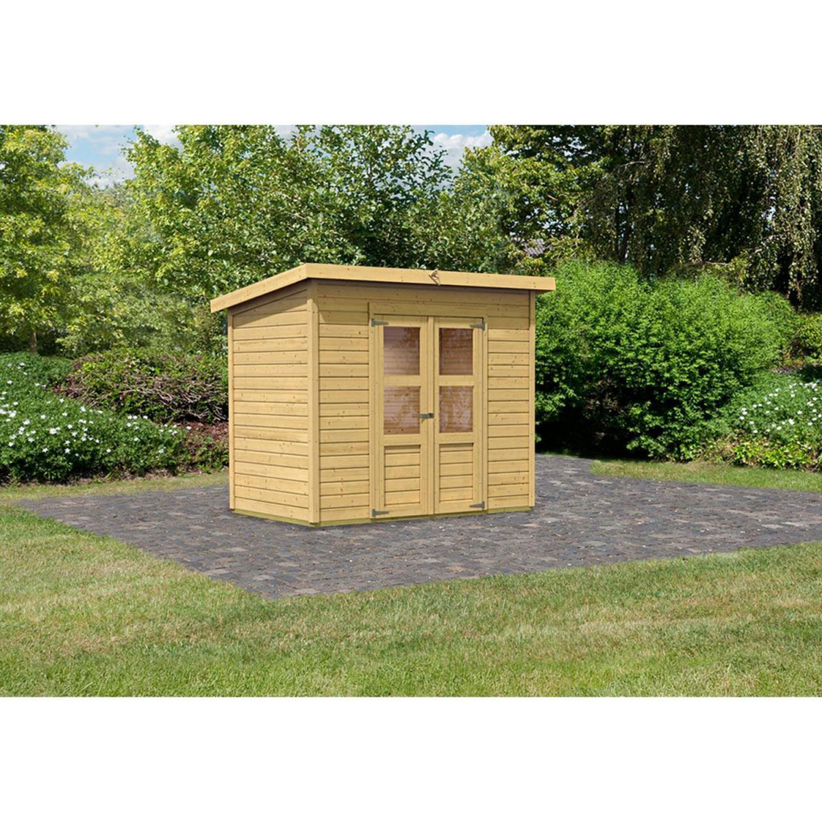 Karibu Gartenhaus Merseburg 6 naturbelassen