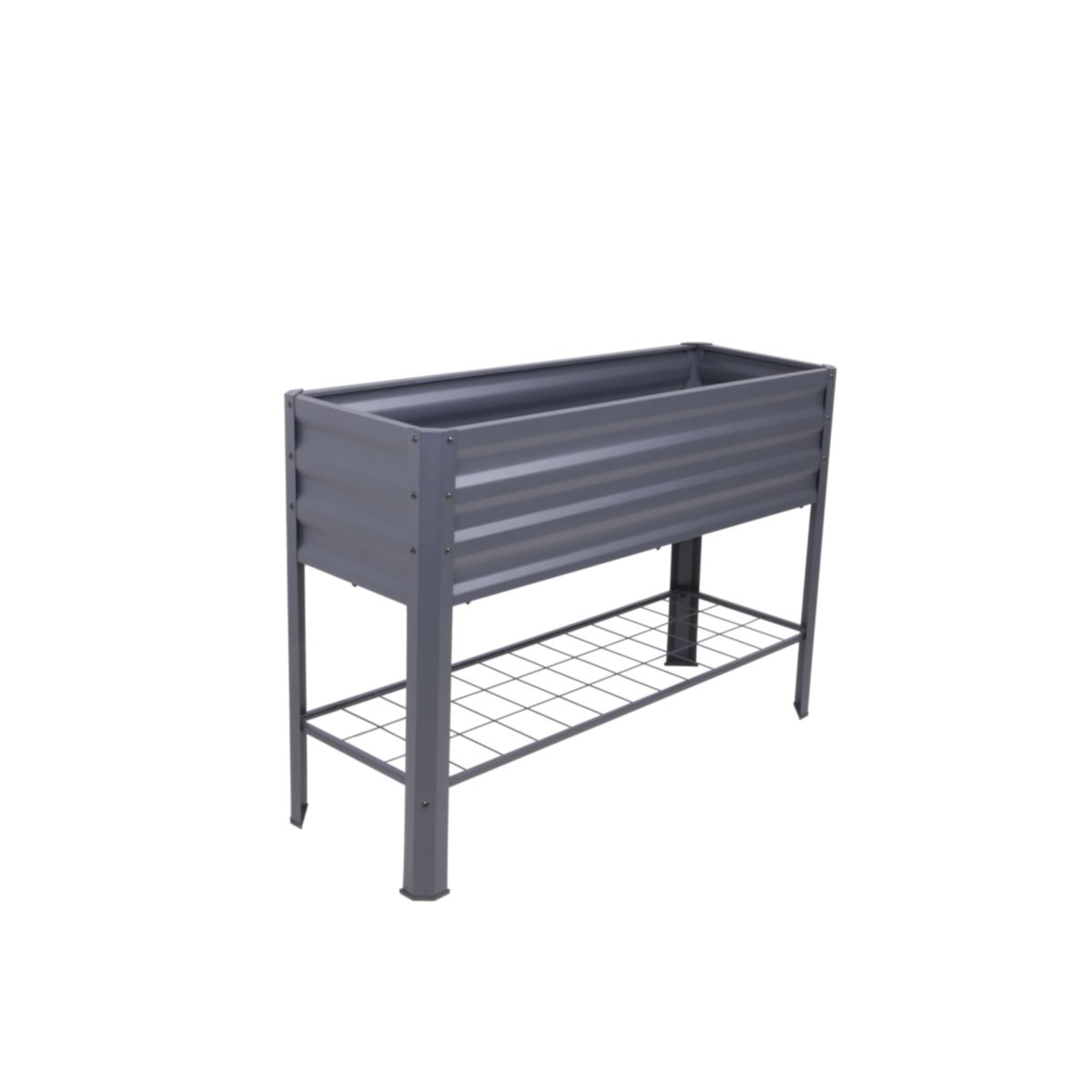 Garden Pleasure Hochbeet LILLIA, mit Vlies Metall pulverbeschichtet, anthrazit